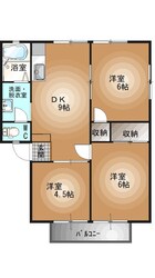 南宇都宮駅 徒歩4分 2階の物件間取画像